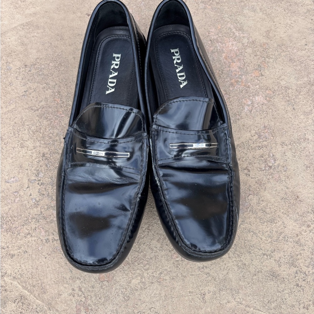 Prada Men's Black Loafers
